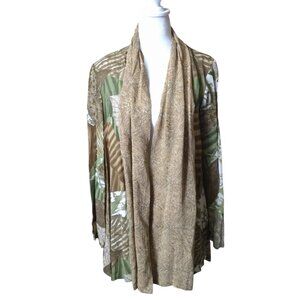 Platinum by Dorothy Schoelen Women's Small Open Front Vintage Blazer Top Artsy